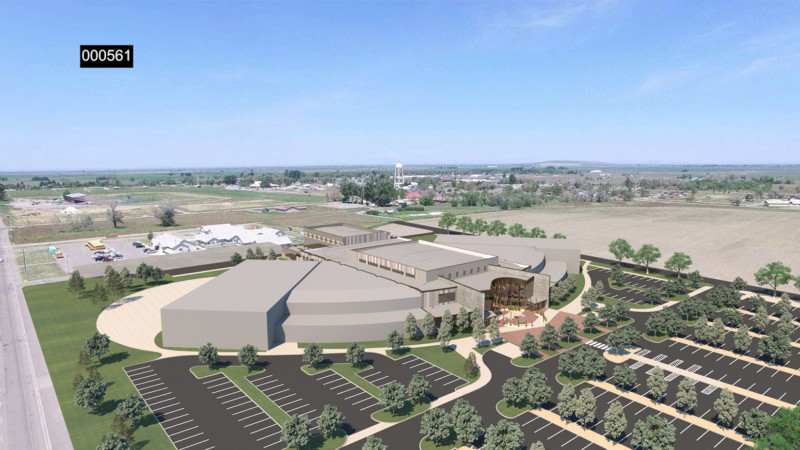 Shoshone-Bannock-Sports-Wellness-Complex-Exterior-Aerial-Full-Phase