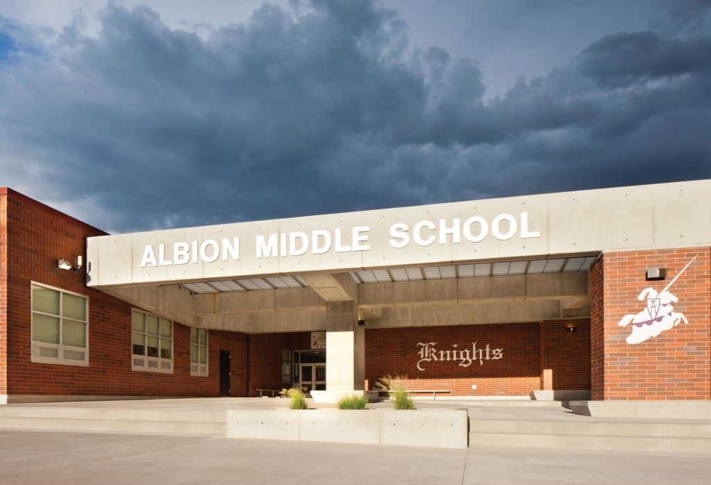 Albion-Middle-School-Exterior-Entry-Canopy