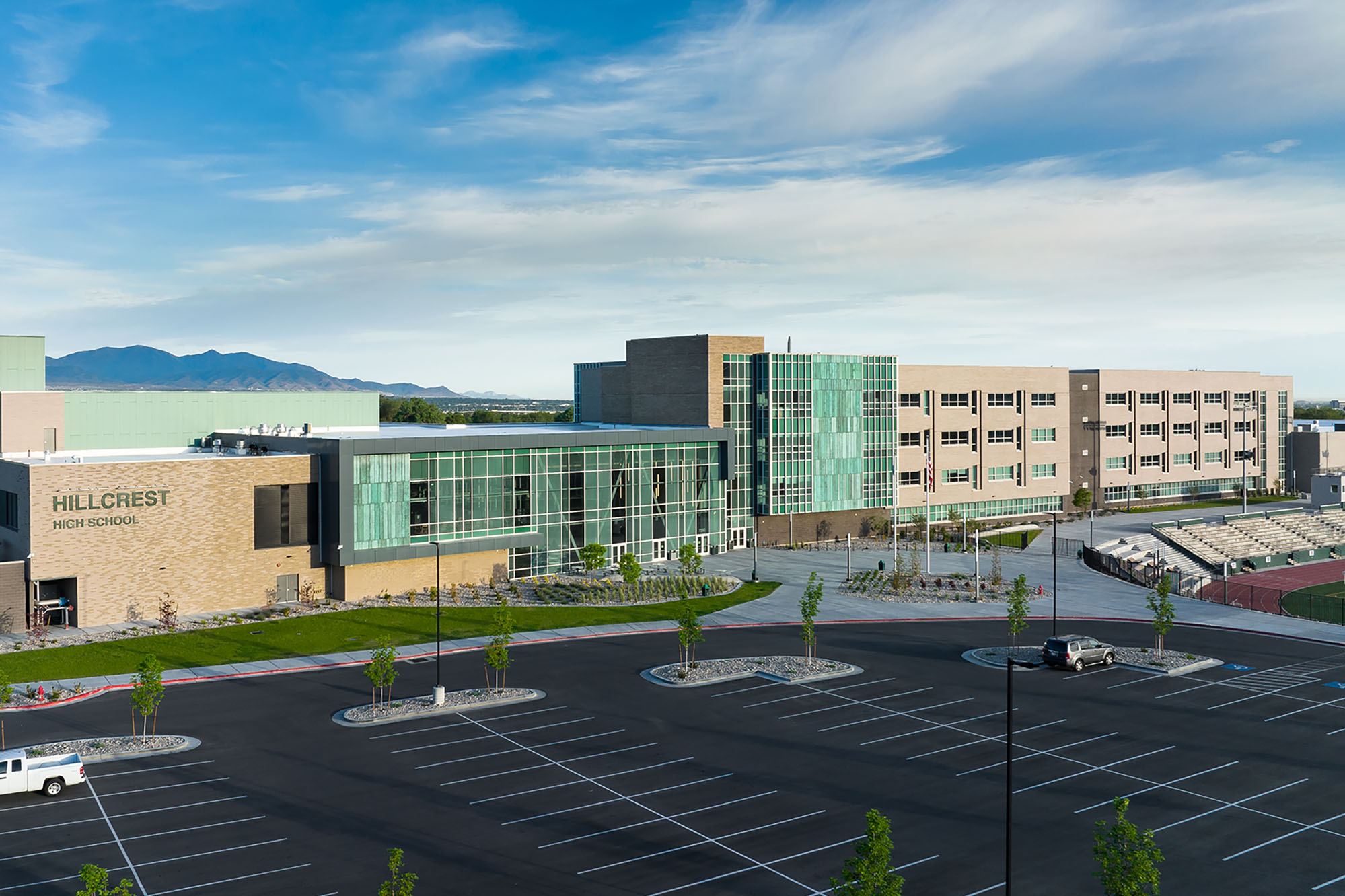 Hillcrest-High-School-Exterior-South-East-Drone-Edit