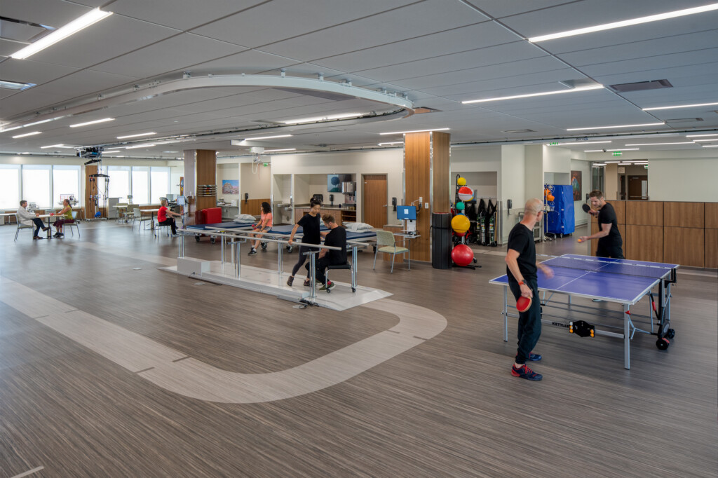 Neilsen-Rehabilitation-Hospital-Interior-Physical-Therapy-Room-PingPong
