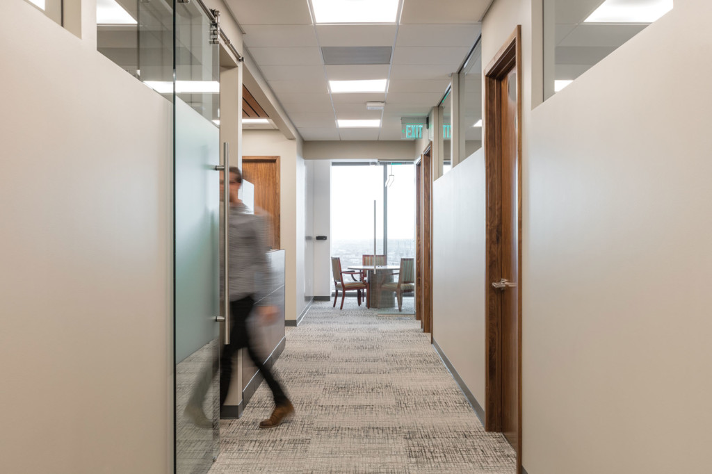 Dorsey-and-Whitney-Interior-Small-Conference-Room-Hallway-Man-Walking