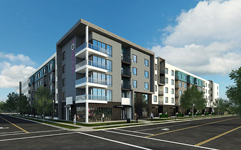 SEVENO2 Apartments Exterior Rendering