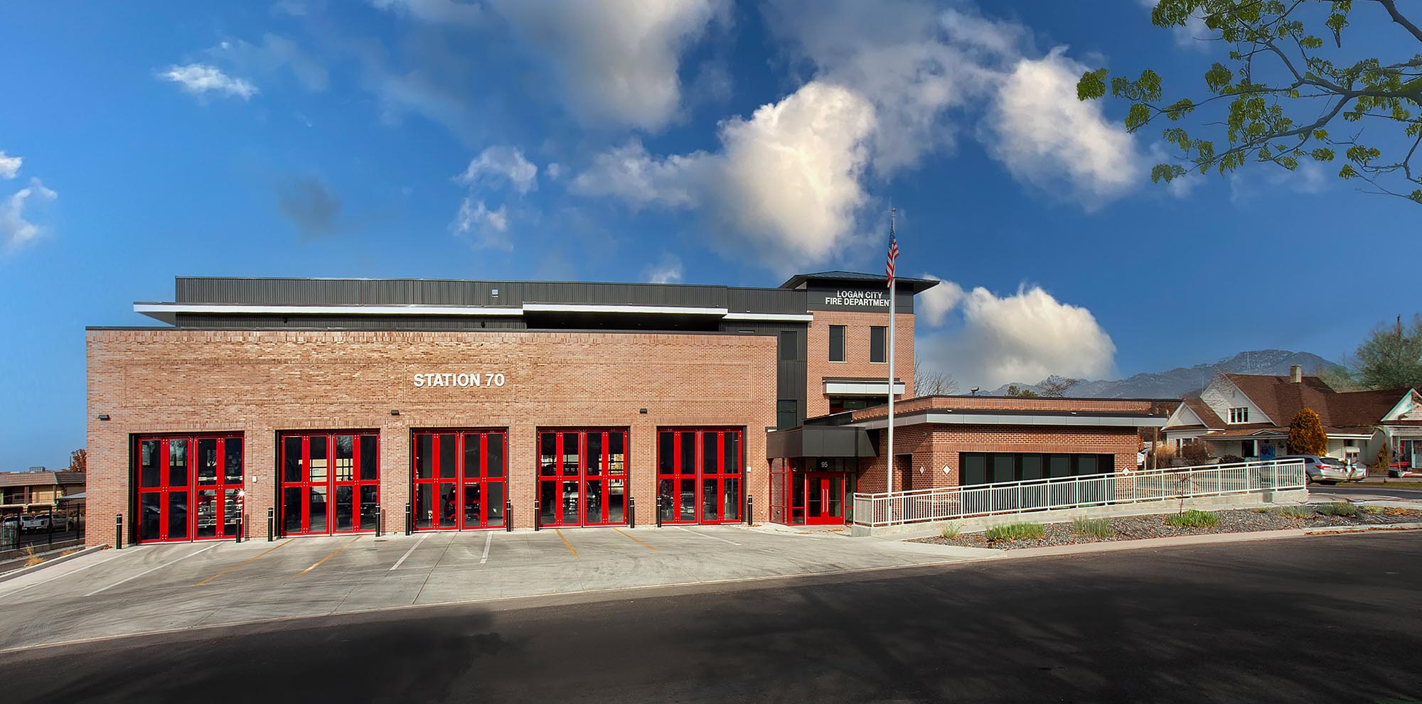 Logan-City-Fire-Department-FS-70-Exterior-South-Elevation-Day